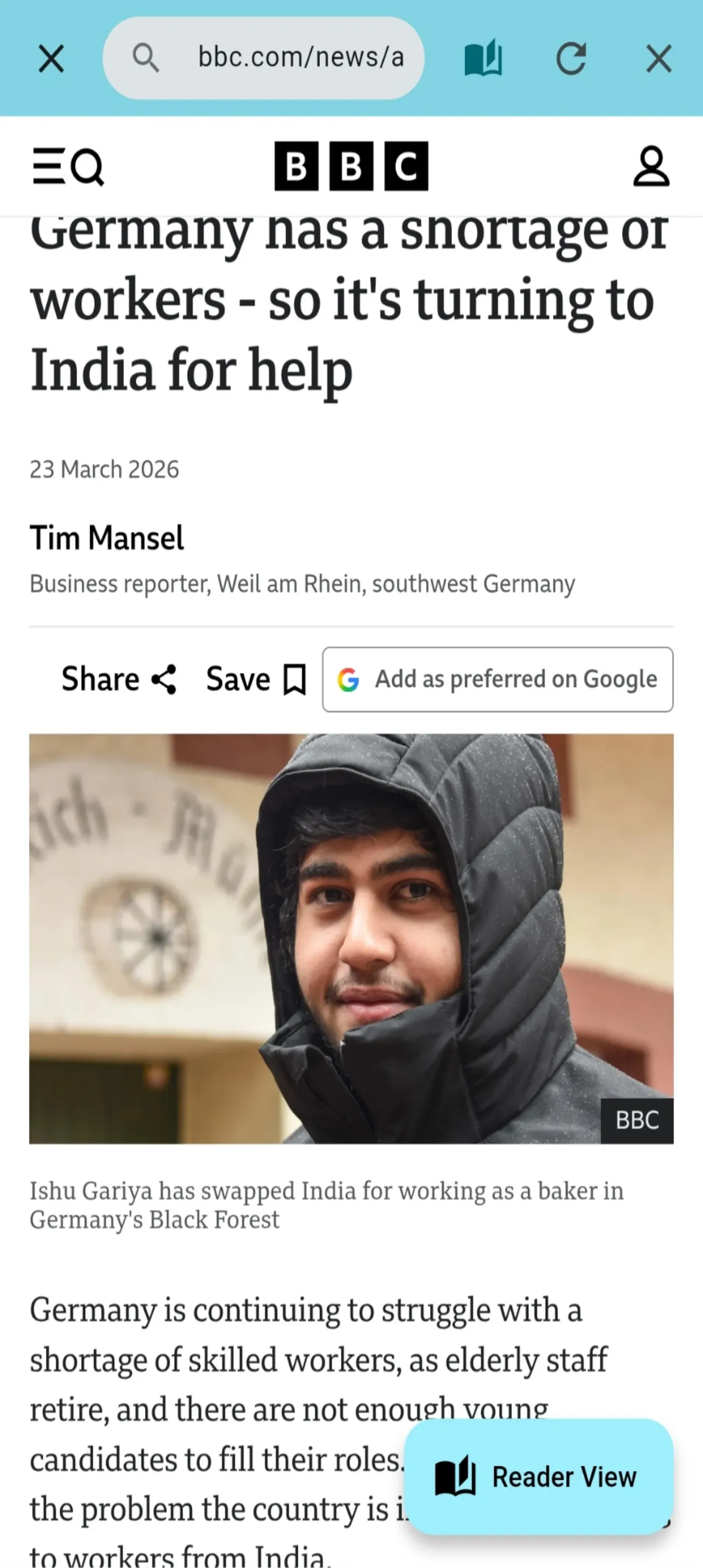 Robo Reader Web Articles & Distraction-Free Reading feature — main view