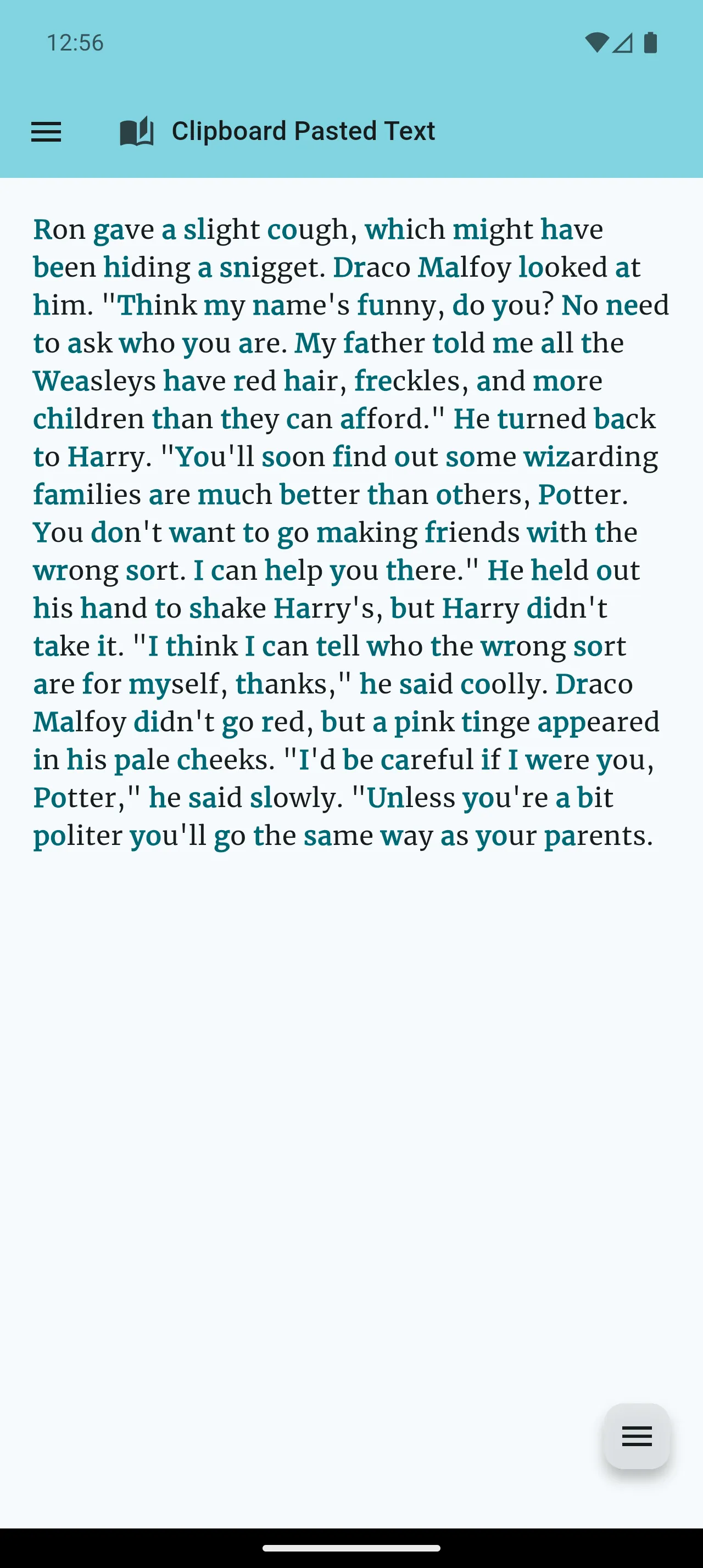 Robo Reader Paste from Clipboard feature screenshot